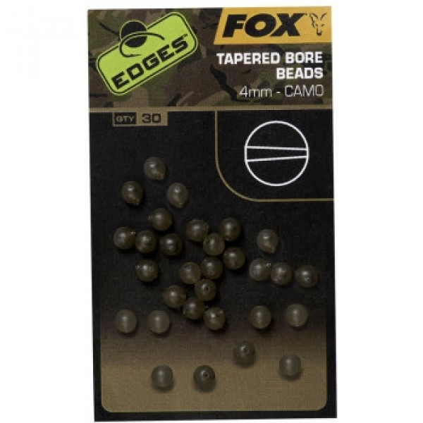 Бусина Fox Edges Camo Tapered Bore Bead 4mm 30pc