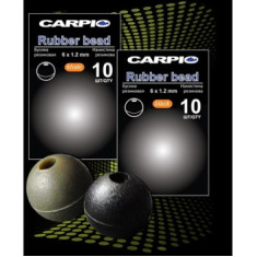 Бусина Carpio резиновая Rubber bead black