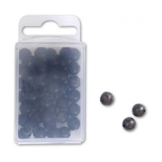 Бусины Hard Bead schwarz 50 Stück 8mm