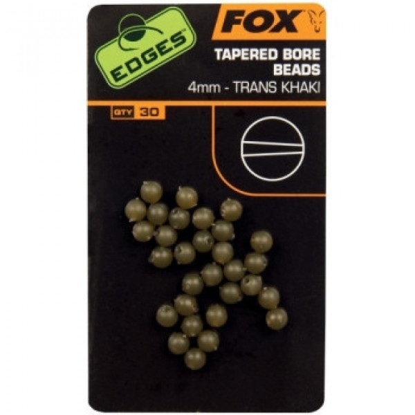 Бусинки Edges 4mm Tapered Bore Beads x 30 Trans Khaki