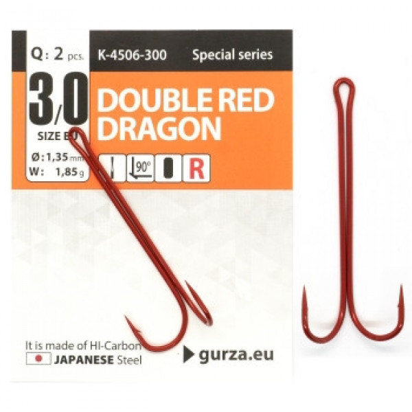 Двійник Gurza Double Red Dragon #3/0 R 2pc