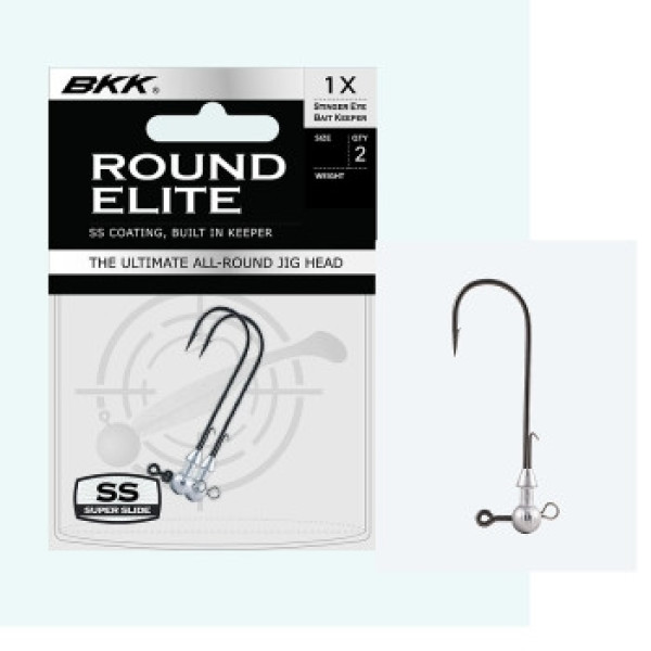 Джигголовка BKK Round Elite-Stinger Eye Bait Keeper 25g #12/0 2pcs