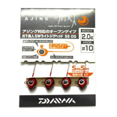Джигголовка Daiwa Gekka SW Light Jig Head SS Open Gap 2.0gr #10 4pc Джигголовка Daiwa Gekka SW Light Jig Head SS Open Gap 2.0gr #10 4pc