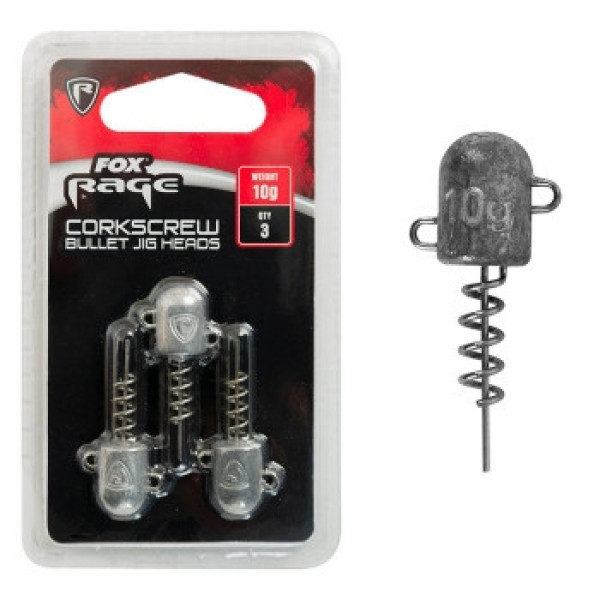 Джигголовка Fox Corkscrew Jig Head 15gr 3pcs