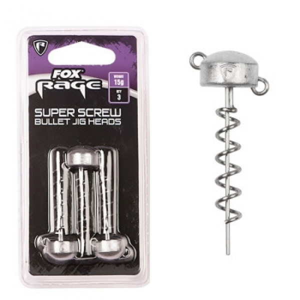 Джигголовка Fox Rage Super Screws 15gr 3pc