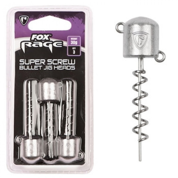 Джигголовка Fox Rage Super Screws 30gr 3pc