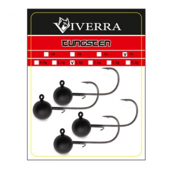 Джигголовка вольфрам Viverra 1,8 g #1 Black