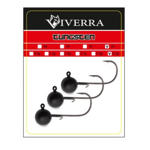 Джигголовка вольфрам Viverra 5,3 g #1 Black