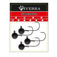 Джигголовка вольфрам Viverra 0,9g #4 Black
