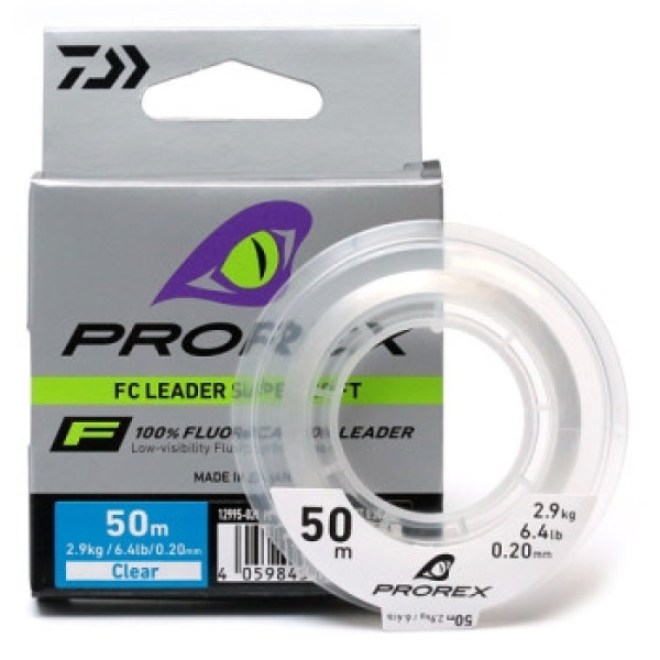 Флюрокарбон Daiwa Prorex FC Leader Super Soft 0.20mm 2.9kg 50m