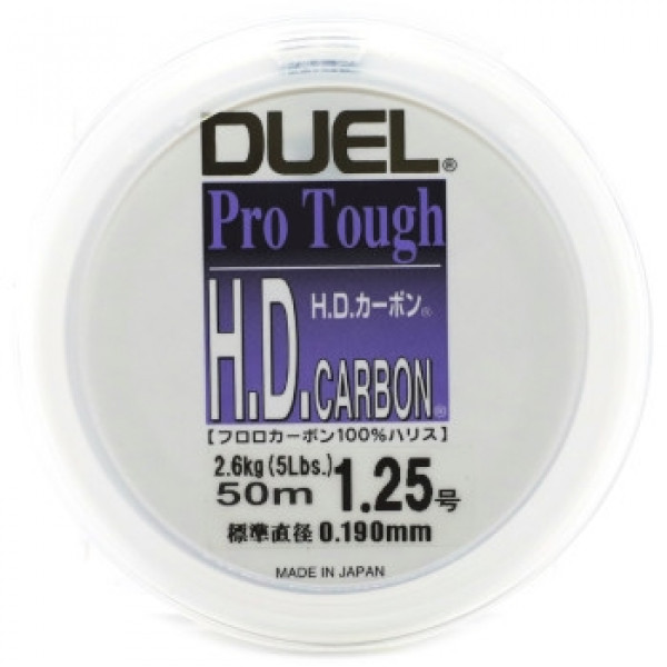 Флюорокарбон Duel HD Carbon 50м 0.190мм 2.6kg #1.25