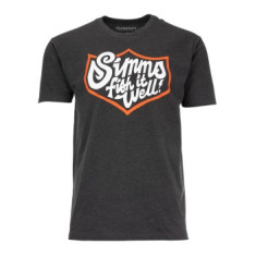 Футболка Simms Fish It Well Badge T-Shirt Charcoal Heather XL