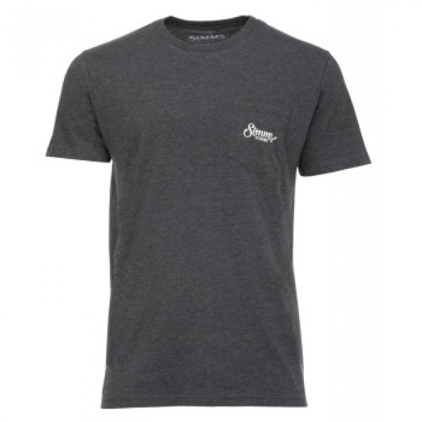 Футболка Simms Two Tone Pocket Tee Charcoal Heather M