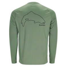 Реглан Simms Tech Tee Artist Series Trout Outline/Field L
