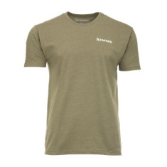 Футболка Simms Trout On My Mind T-Shirt Military Heather S