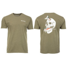 Футболка Simms Trout On My Mind T-Shirt Military Heather XXL
