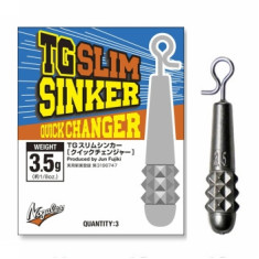 Груз быстросъемный вольфрамовый  Varivas TG Slim Sinker QC 3.5g