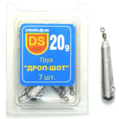 Груз Днипро Свинец Дроп-шот 20g 7pc