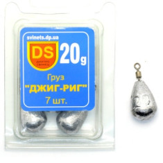 Груз Днипро Свинец Джиг-риг 20g 7pc
