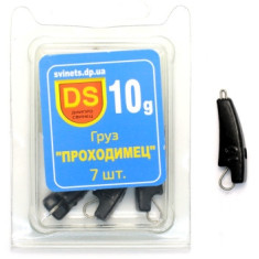 Груз Днипро Свинец свинцовый Проходимец black 10g 7pc