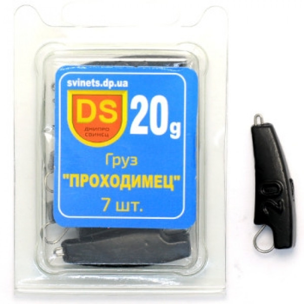 Груз Днипро Свинец свинцовый Проходимец black 20g 7pc