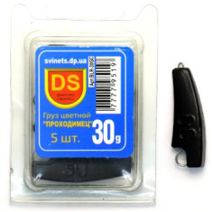 Груз Днипро Свинец свинцовый Проходимец black 30g 5pc