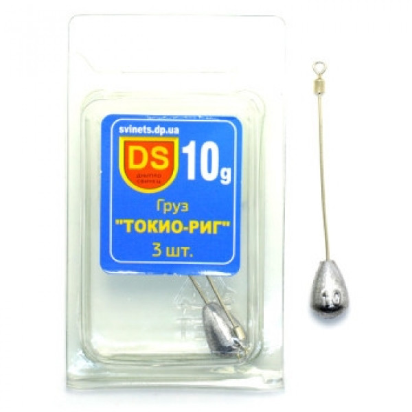 Груз Днипро Свинец Токио-риг 10g 3pc