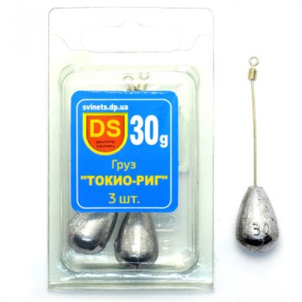 Вантаж Дніпро Свинець Токіо-риг 30g 3pc