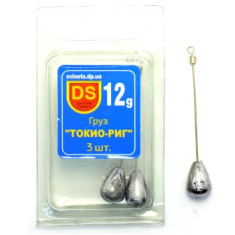 Груз Днипро Свинец Токио-риг 12g 3pc