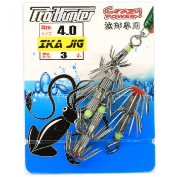 Кальмаровые крючки Pro-Hunter Ika Jig 3pcs #4.0