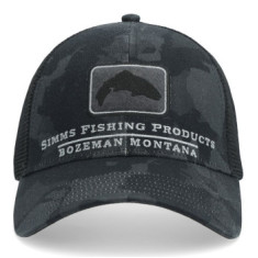 Кепка Simms Trout Icon Trucker Regiment Camo Carbon