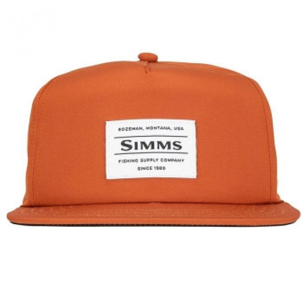 Кепка Simms Unstructured Flat Brim Cap Simms Orange