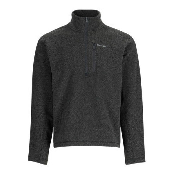 Кофта Simms Rivershed Half Zip Black Heather L