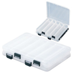 Коробка Meiho Reversible 145 navy/clear 206x170x42mm