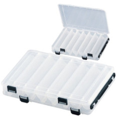 Коробка Meiho Reversible 165 navy/clear 275x187x50mm