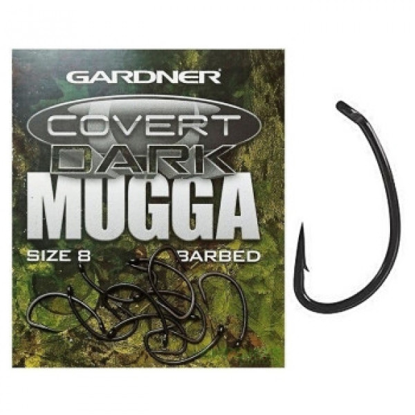 Гачки Gardner Covert Dark Mugga Hooks Barbed №4