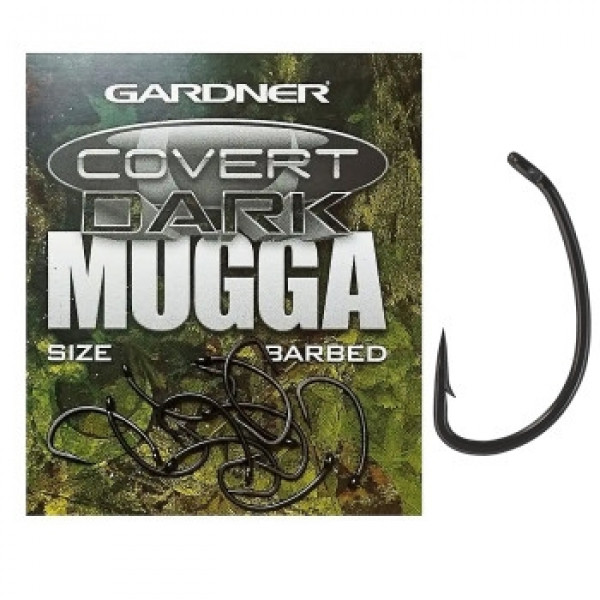 Гачки Gardner Covert Dark Mugga Hooks Barbed №6