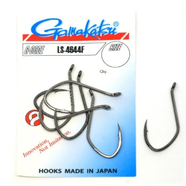 Крючок Gamakatsu LS-4644F Black #8/0 4шт