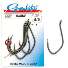 Hook Gamakatsu LS-4644F Black # 4/0 6pcs 