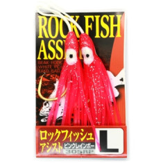 Гачки для пількерів Shout Rock Fish Assist Pink 305RP L