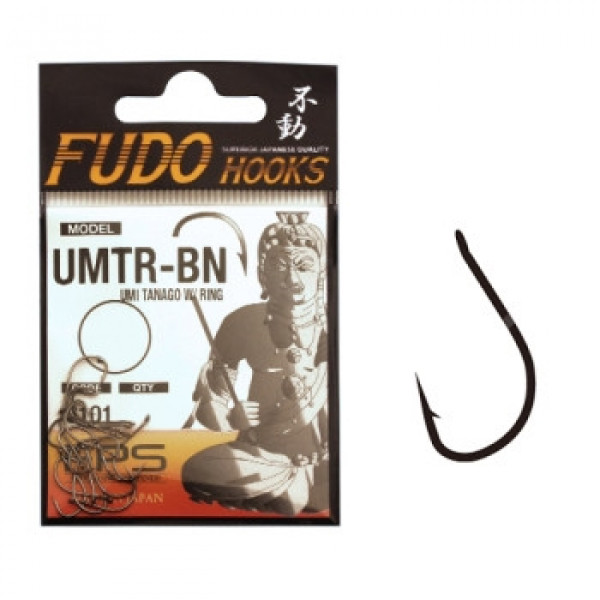 Крючки Fudo Umi Tanago W/Ring Black 17