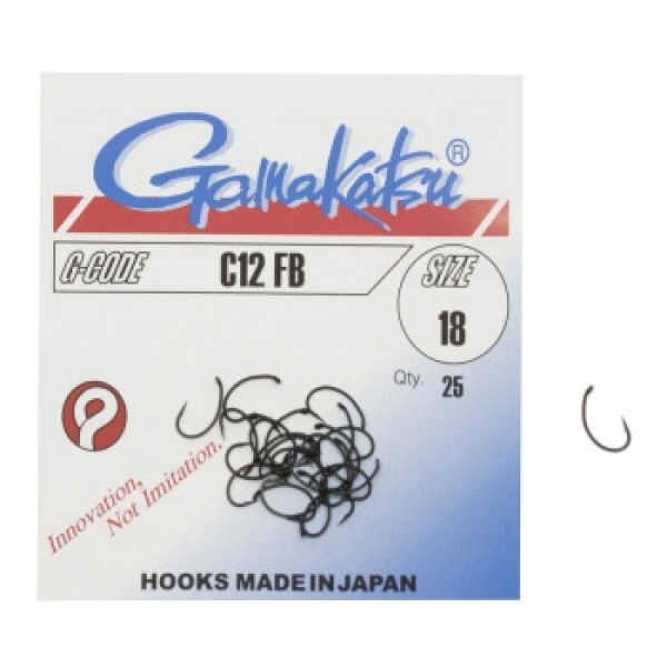 Крючок Gamakatsu C12 Black #18 25шт