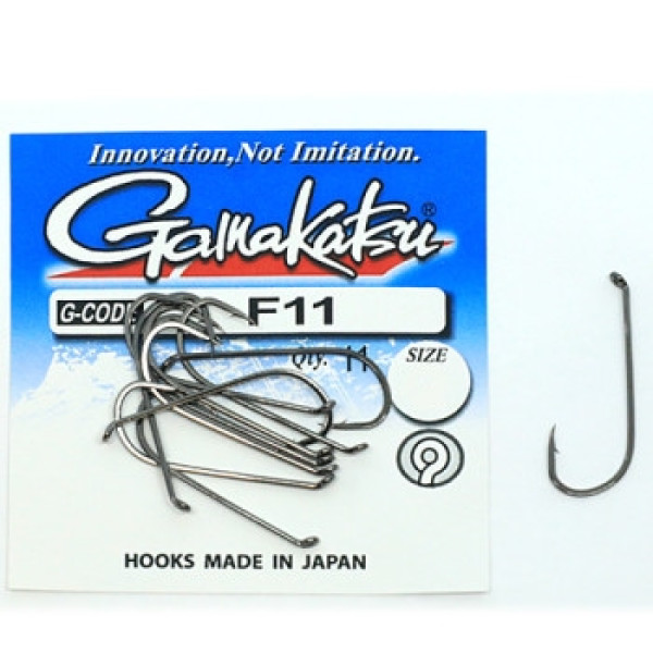 Крючок Gamakatsu F11 N/L Black #4 11шт