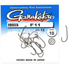 Гачок Gamakatsu F11 N / L Black # 10 12шт