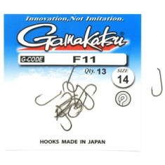 Гачок Gamakatsu F11 N / L Black # 14 13шт