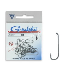 Hook Gamakatsu F16 N / L Black # 8 12pcs