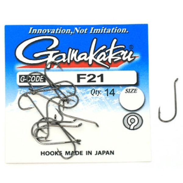 Крючок Gamakatsu F21 N/L Black #4 13шт