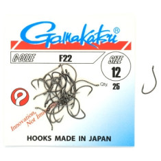Hook Gamakatsu F22 Black # 12 25pcs
