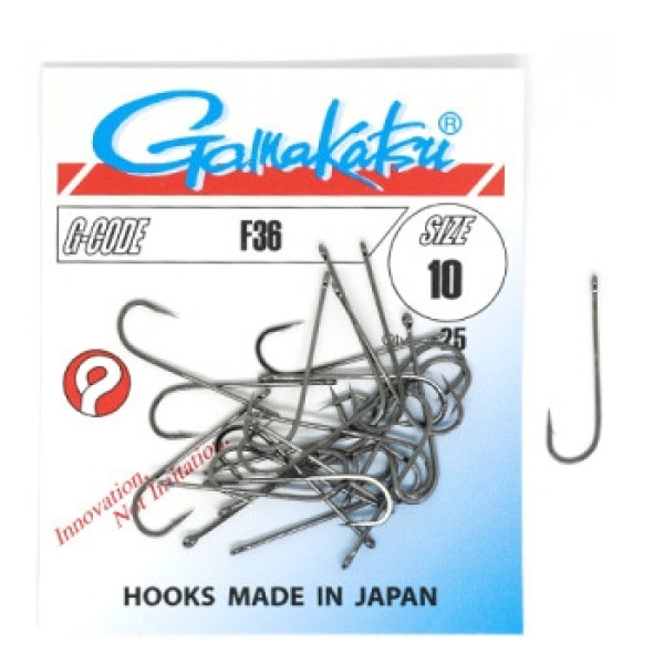 Крючок Gamakatsu F36 Black #10 25шт