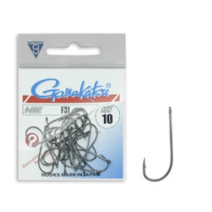 Hook Gamakatsu F31 Black # 10 25pcs
